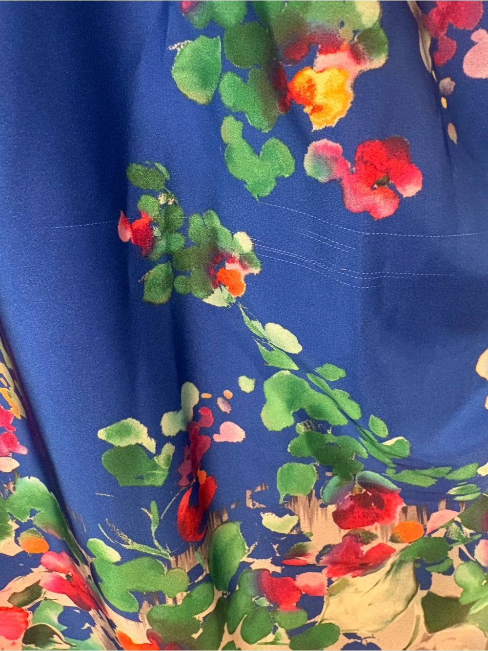 FINAL PRICE Suzi Chin Maggy Boutique $168 Watercolor Draped Sheath Dr 14 AS IS - Picture 10 of 16